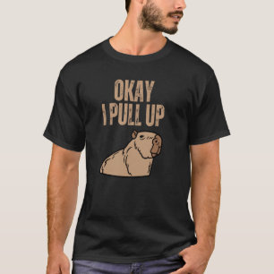 Ok I Pull Up Capybara Capibara Animal Respect Cap T-Shirt