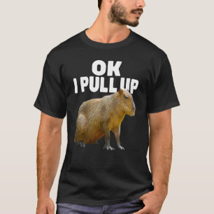 Ok I Pull Up Capybara Funny Capybara Lover Dank Me T-Shirt