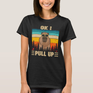 Ok I Pull Up Capybara Glasses Dank Meme T-Shirt
