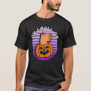 Ok I Pull Up Capybara Halloween Vintage T-Shirt