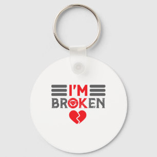 Ok I'm Broken Invisible Illness Men Women I Am Ok Key Ring