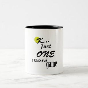 OK Just one more game (pickleball) Two-Tone Coffee Mug
