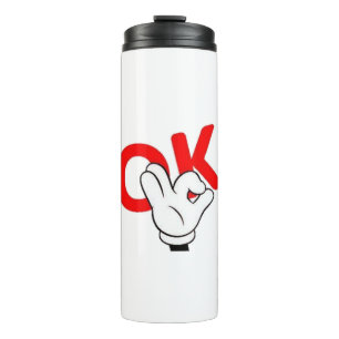 ok man yes man work funny thermal tumbler