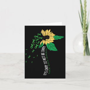 Ok Not To Be Ok Mental Health Awareness Sunflower Card