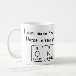 OK periodic table word mug