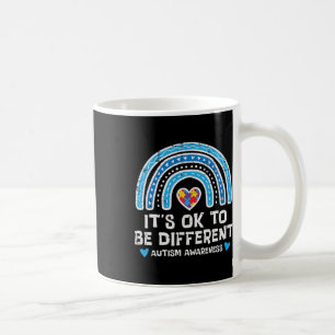 Ok To Be Different Rainbow Autism Awareness Girls Coffee Mug
