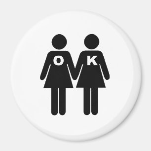 OK TO BE GAY (lesbian) Magnet