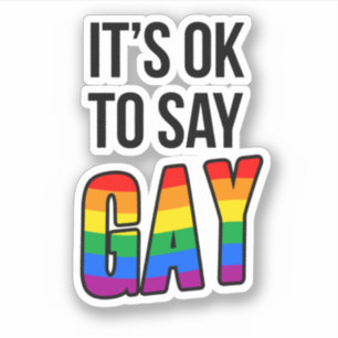Ok to Say Gay Sticker