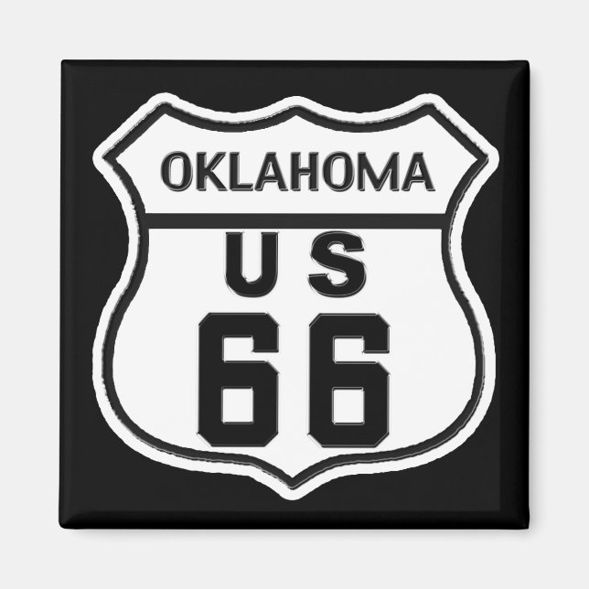 OK US ROUTE 66 MAGNET (Front)