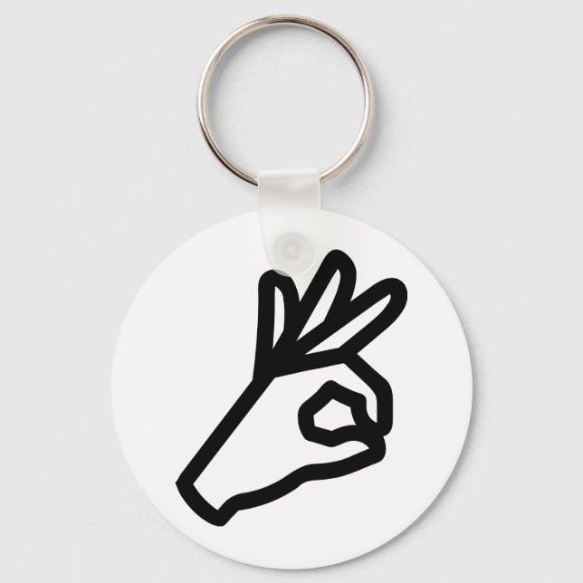 ok whole fun hand key ring (Front)