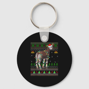 Oka Ugly Christmas Sweaters Holiday Santa Cute Xma Key Ring