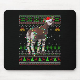 Oka Ugly Christmas Sweaters Holiday Santa Cute Xma Mouse Mat