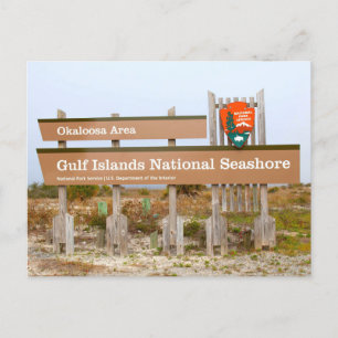 Okaloosa Area, Gulf Islands National Seashore, FL  Postcard