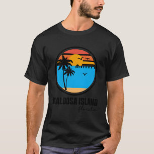Okaloosa Island Destin Florida Ocean Palm Tree Bea T-Shirt