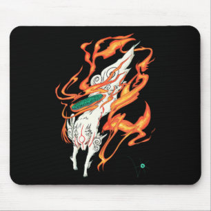 Okami Amaterasu Sun God Wolf The Great Wave Video Mouse Mat