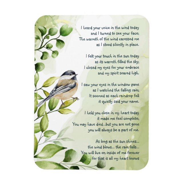 Okanagan Lake I heard the Wind Call Your Name   Magnet (Vertical)