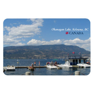 ©Okanagan Lake, Kelowna Marina, BC Canada Magnet