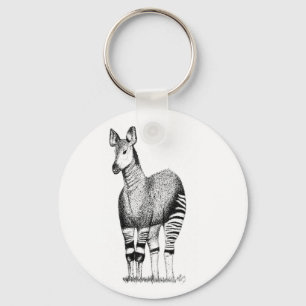 Okapi Art Keyring