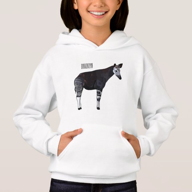 Okapi cartoon illustration (Front)