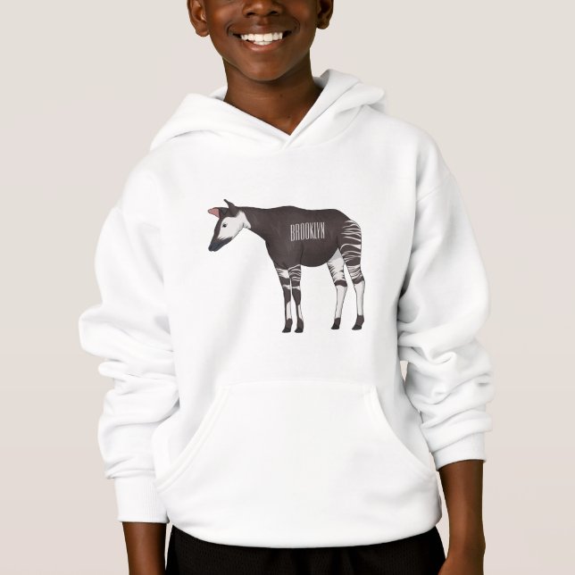 Okapi cartoon illustration  (Front)