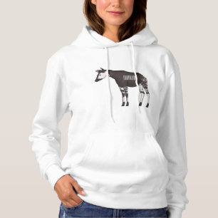 Okapi cartoon illustration hoodie