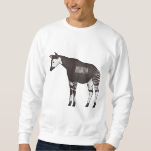 Okapi cartoon illustration sweatshirt