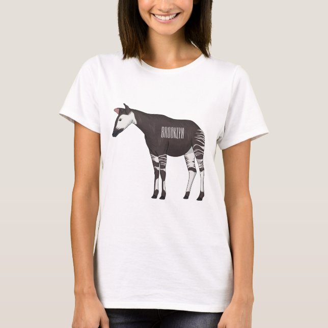 Okapi cartoon illustration  T-Shirt (Front)