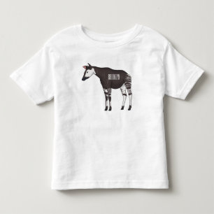 Okapi cartoon illustration toddler T-Shirt