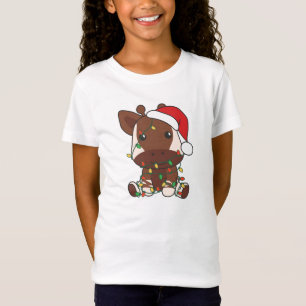 Okapi Christmas Winter Animals Holiday Okapis T-Shirt