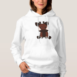 Okapi Cute Forest Giraffe Zebra Giraffes Animal Hoodie