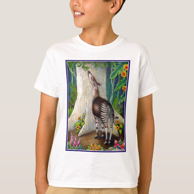 Okapi in the Rainforest T-Shirt (Front)