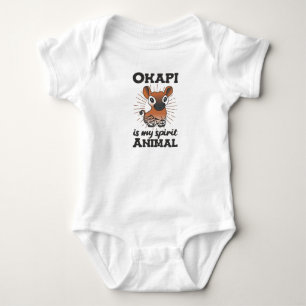Okapi Is My Spirit Animal - Okapis Are Cute Baby Bodysuit
