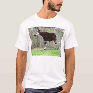 Okapi standing by fence T-Shirt