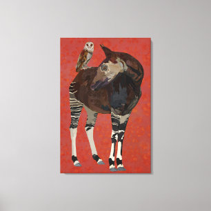 OKAPI & SUMMER OWL Canvas Print