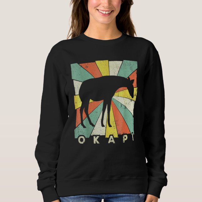 Okapi Vintage Retro Sweatshirt (Front)