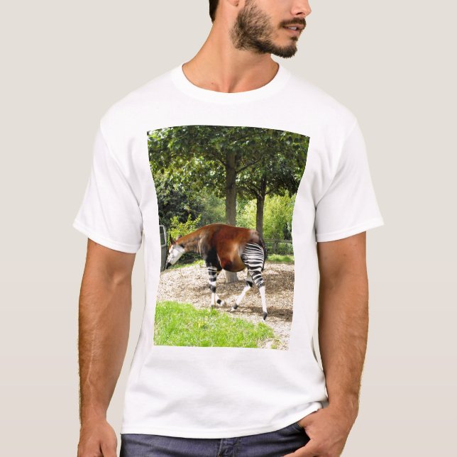 Okapi walking away T-Shirt (Front)