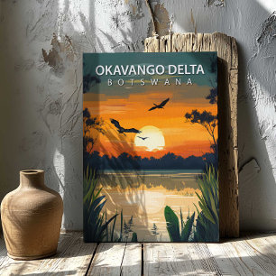 Okavango Delta Botswana Canvas Print African Art