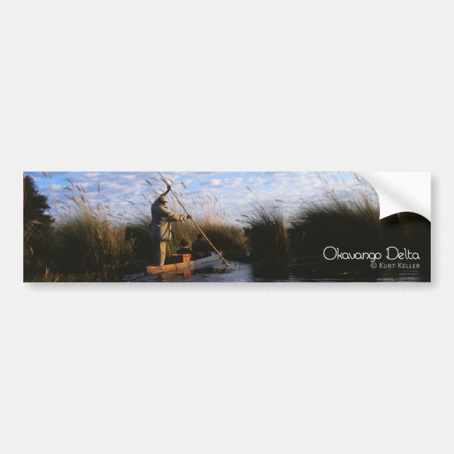 Okavango Delta Bumper Sticker (Front)