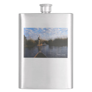Okavango Delta Hip Flask