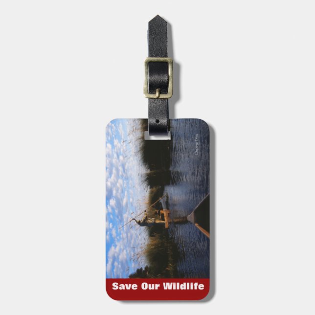 Okavango Delta Luggage Tag (Front Vertical)