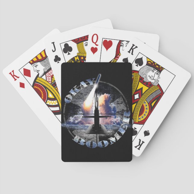 OKAY BOOMER US Navy Nuclear Sub Force Playing Cards (Back)