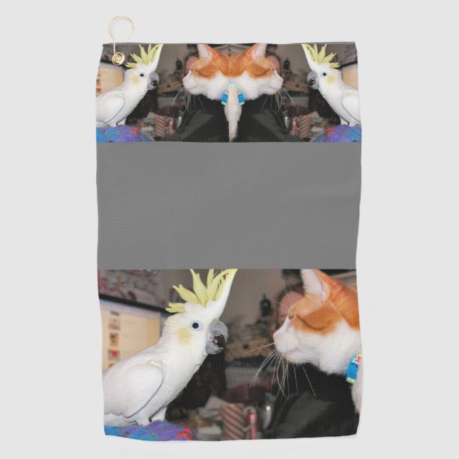 Okay...make myself look big golf towel (Front)