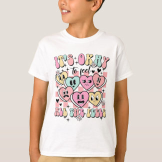 Okay To Feel All The Feels School Counsellor Menta T-Shirt