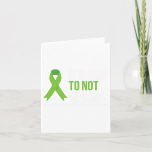 Okay To Not Be Okay Mental Health Awareness Ribbon Card