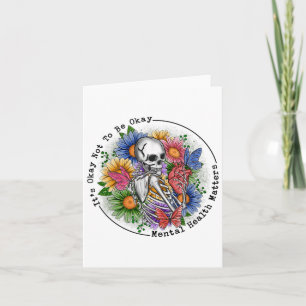 Okay To Not Be Okay Mental Health Awareness Women  Card