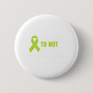 Okay To Not Be Okay Mental Health Ribbon  6 Cm Round Badge
