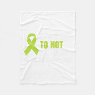 Okay To Not Be Okay Mental Health Ribbon Fleece Blanket