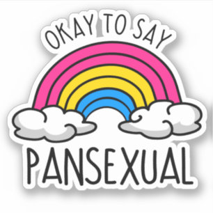 Okay to say pansexual