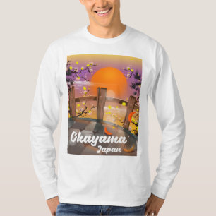 Okayama Japanese blossom poster. T-Shirt