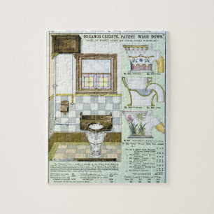 Okeanos Closets from a catalogue of sanitary wares Jigsaw Puzzle